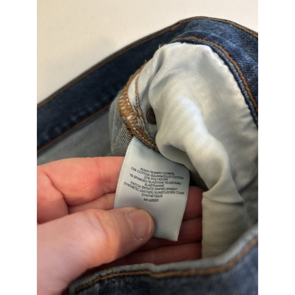 Lands' End Womens 18 High Rise Ankle Jeans Blue‎ Cotton Dark Wash  - NEW - Picture 5 of 9